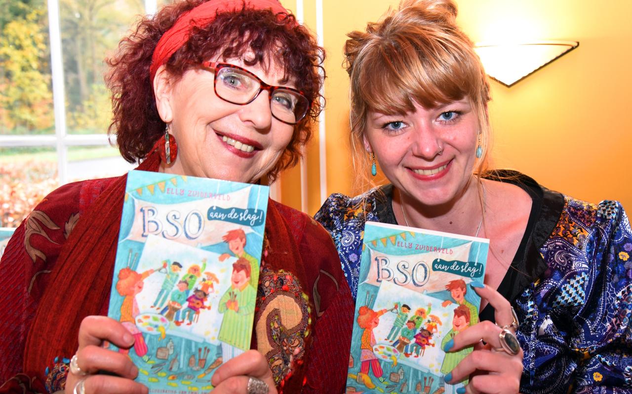 Schrijfster Elly Zuiderveld en illustrator Emmi Smid. Schrijfster Elly Zuiderveld en illustrator Emmi Smid.
