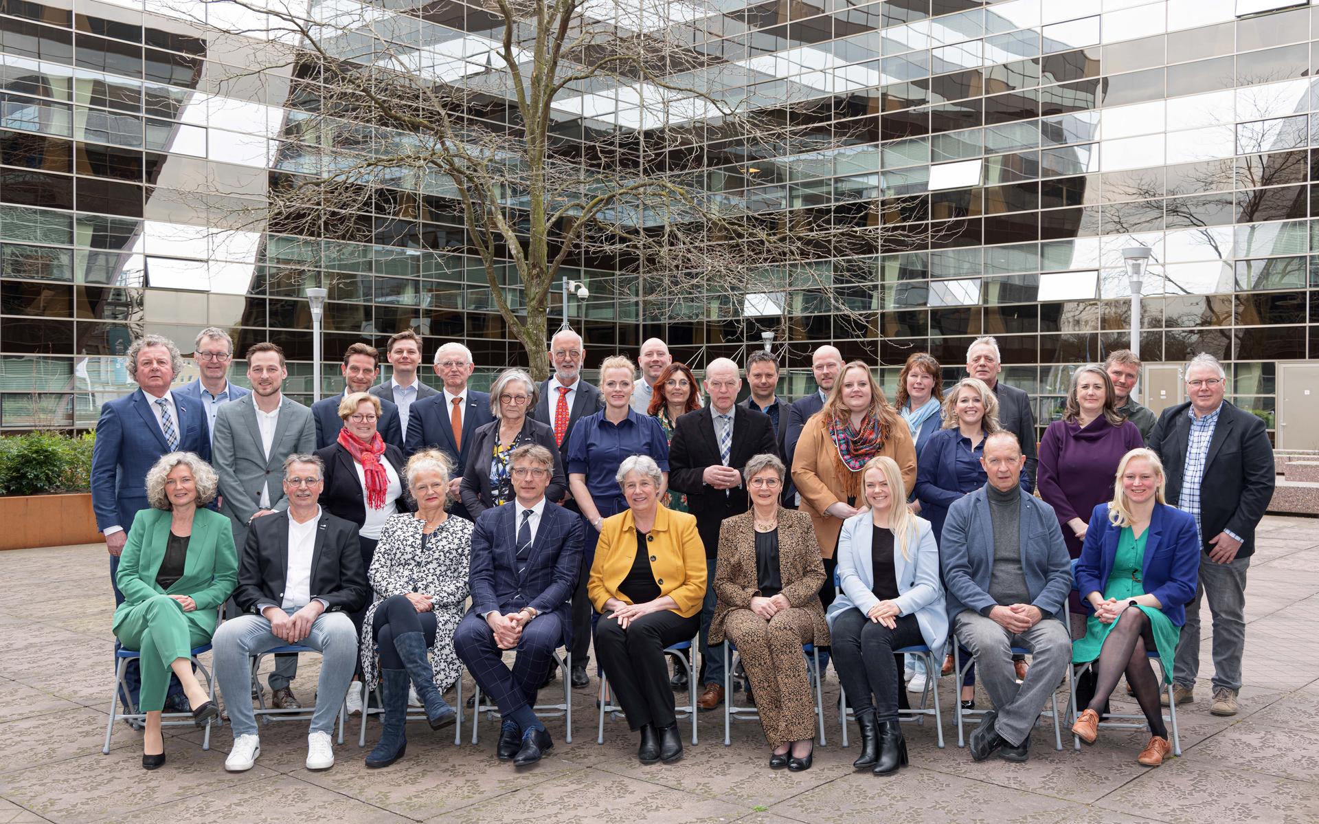 Het nieuwe waterschapsbestuur.
