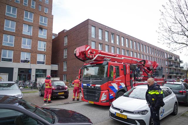 LIVE | Brand in appartementencomplex in Groningen snel onder controle