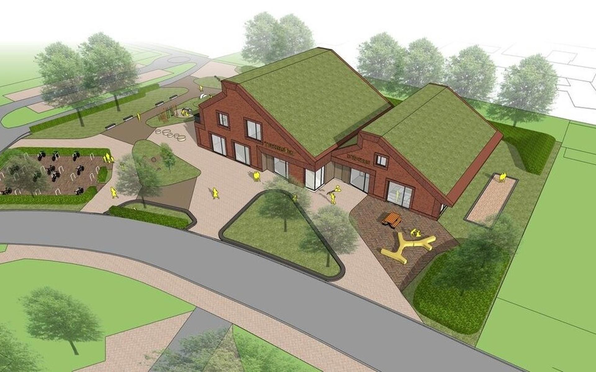 Schop voor bouw basisschool en dorpshuis Tuk gaat dit najaar de grond in - Steenwijker Courant