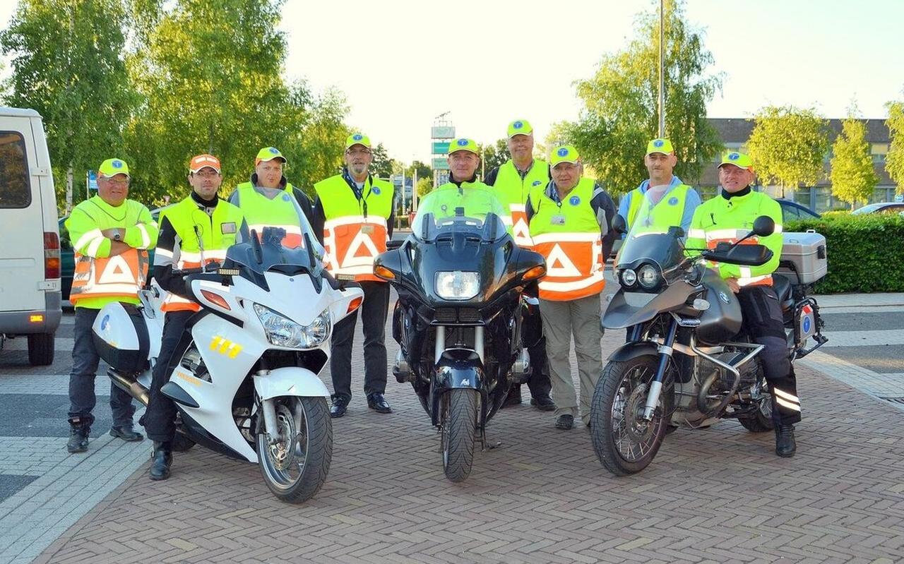 Een groep verkeersregelaars van SVBS, toen nog niemand van corona gehoord had. Een groep verkeersregelaars van SVBS, toen nog niemand van corona gehoord had.