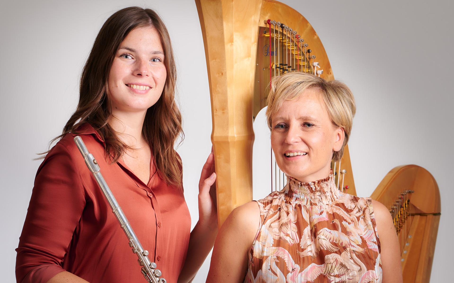 Linda Speulman en Marije Vijselaar spelen zondag de 22e samen in de Maartjestuin. 