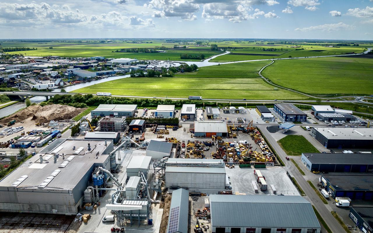 De biomassacentrale in Steenwijk.