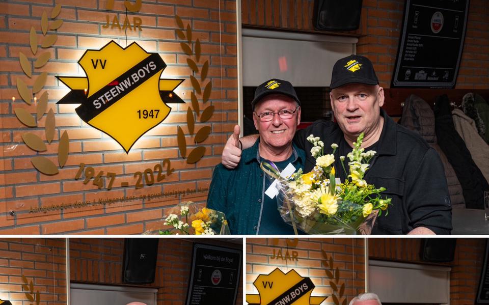 Henk ten Veen (links) is maar liefst 60 jaar lid van de Boys en Jan Vink 25 jaar. 