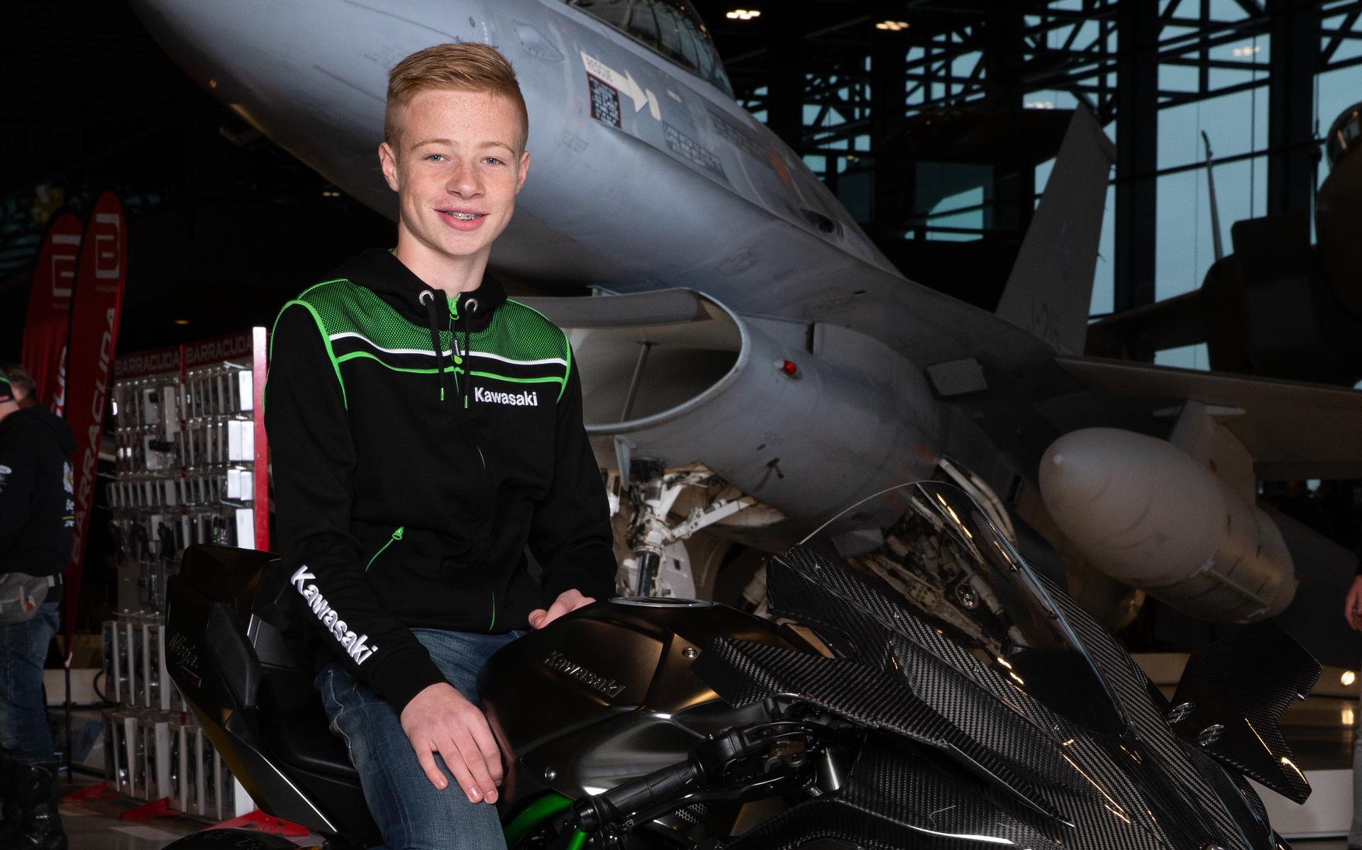Jeffrey Buis was ouderwets op dreef op het circuit van Barcelona-Catalunya. 