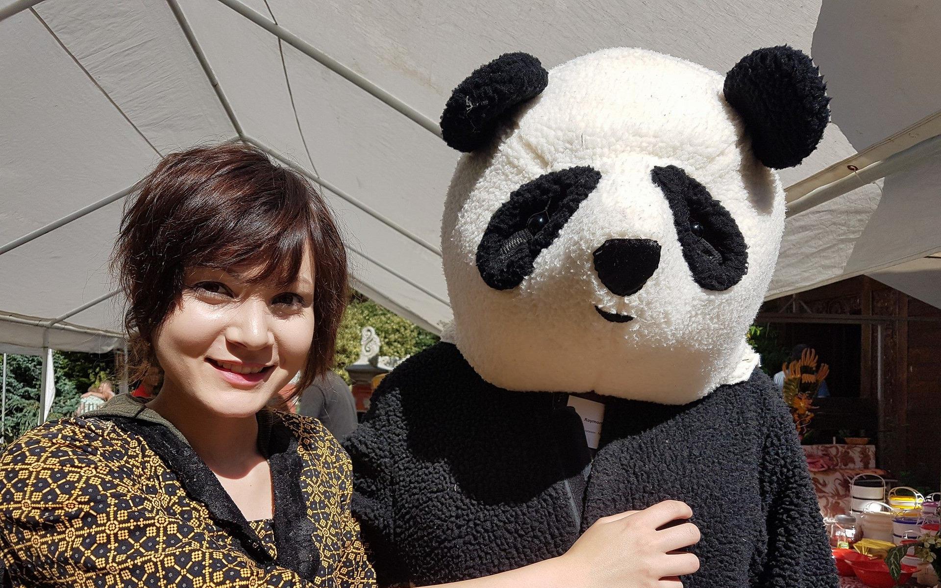 De pandabeer van het Wereld Natuurfonds komt naar Taman Indonesia.