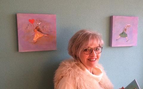 Hanneke Diender maakt met haar kunst een feestje.