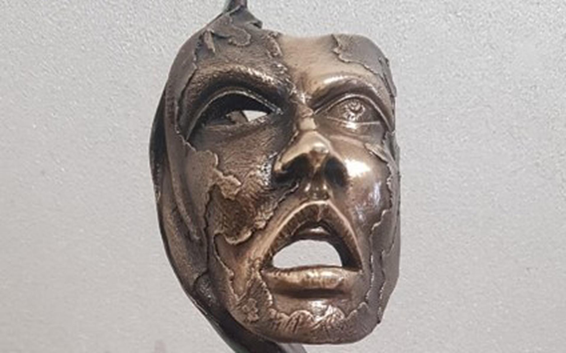 Het masker van Claudio Caporaso. 