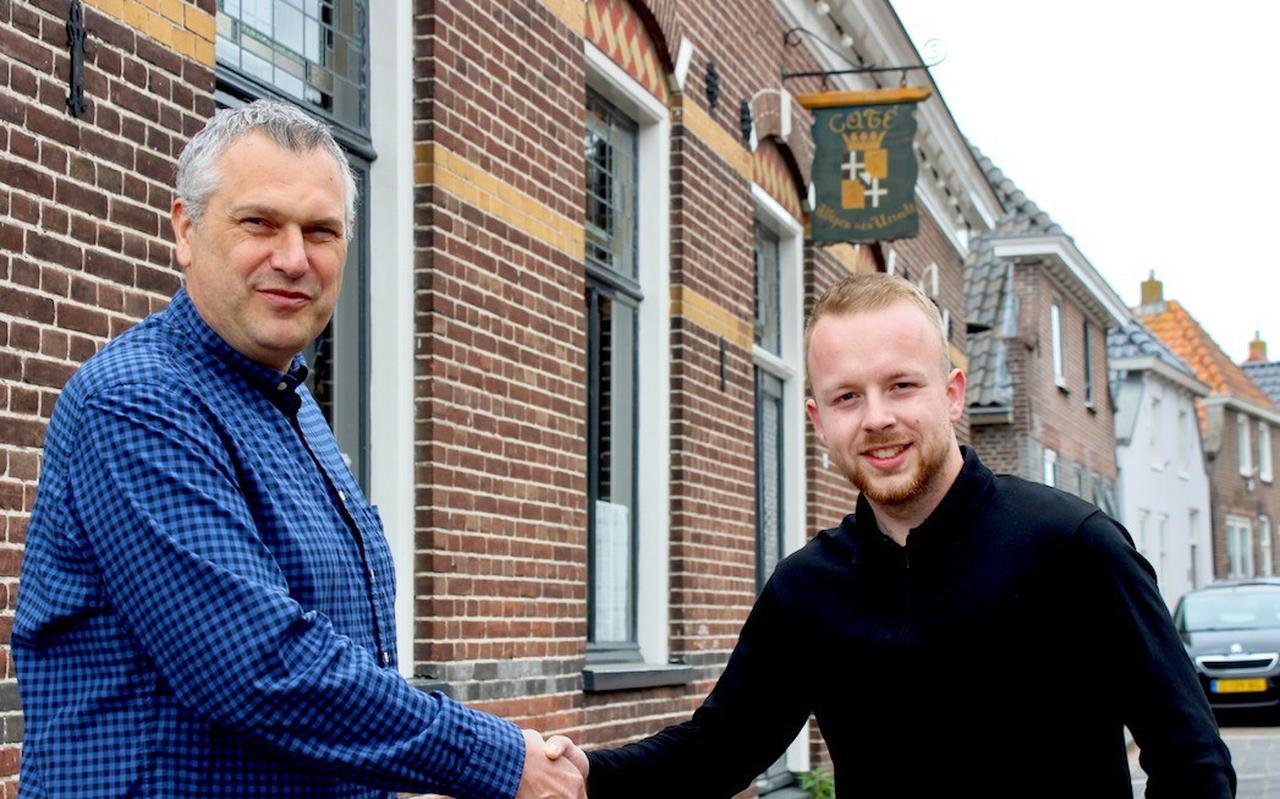 René Kuijpers en Quint Mooiweer hebben de overdracht van het Wapen van Utrecht in Sint Jansklooster maandenlang voorbereid.