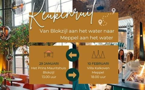 Een leuke samenwerking tussen 2 restaurants aan het water. 