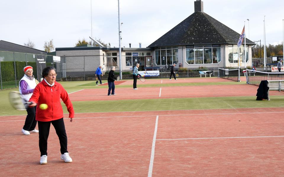 Het tennispark van LTC Steenwijk in Tuk.