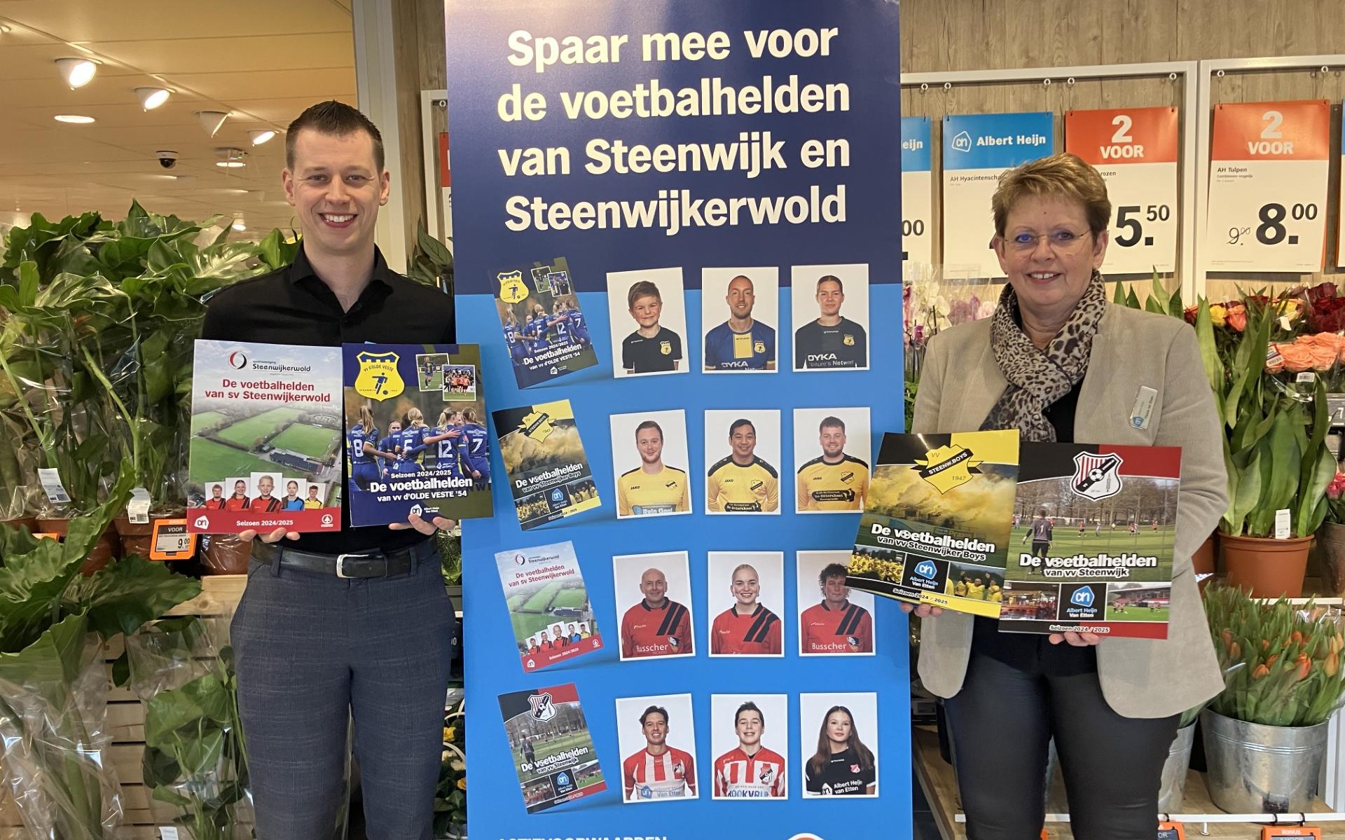 Spaar mee voor de lokale voetbalhelden van Steenwijk en Steenwijkerwold: voetbalplaatjesactie Albert