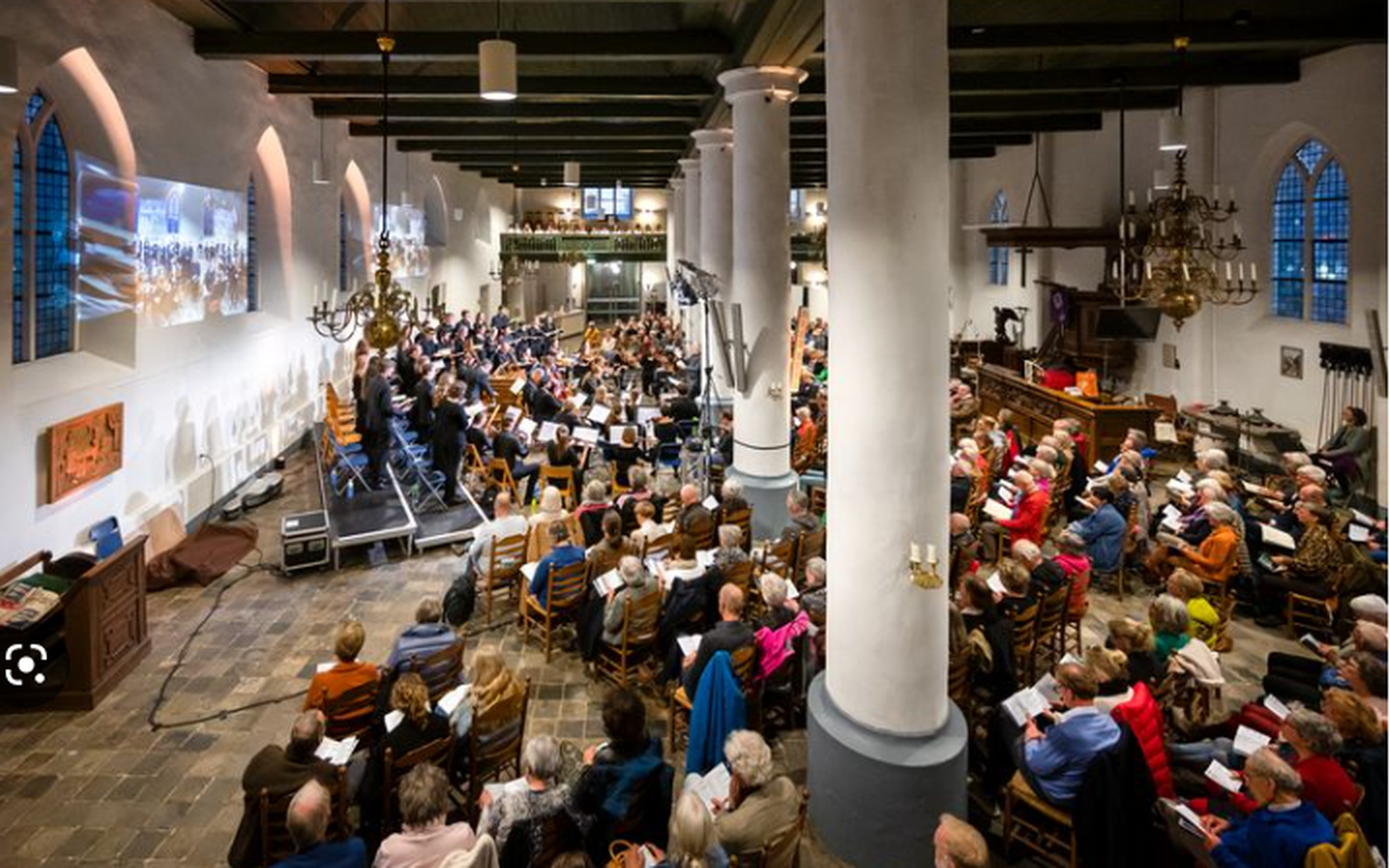Het Collegium Musicum Traiectum vorig jaar in de Grote Kerk Meppel. 