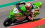 Motorcoureur Jeffrey Buis op Motorland Aragon. 