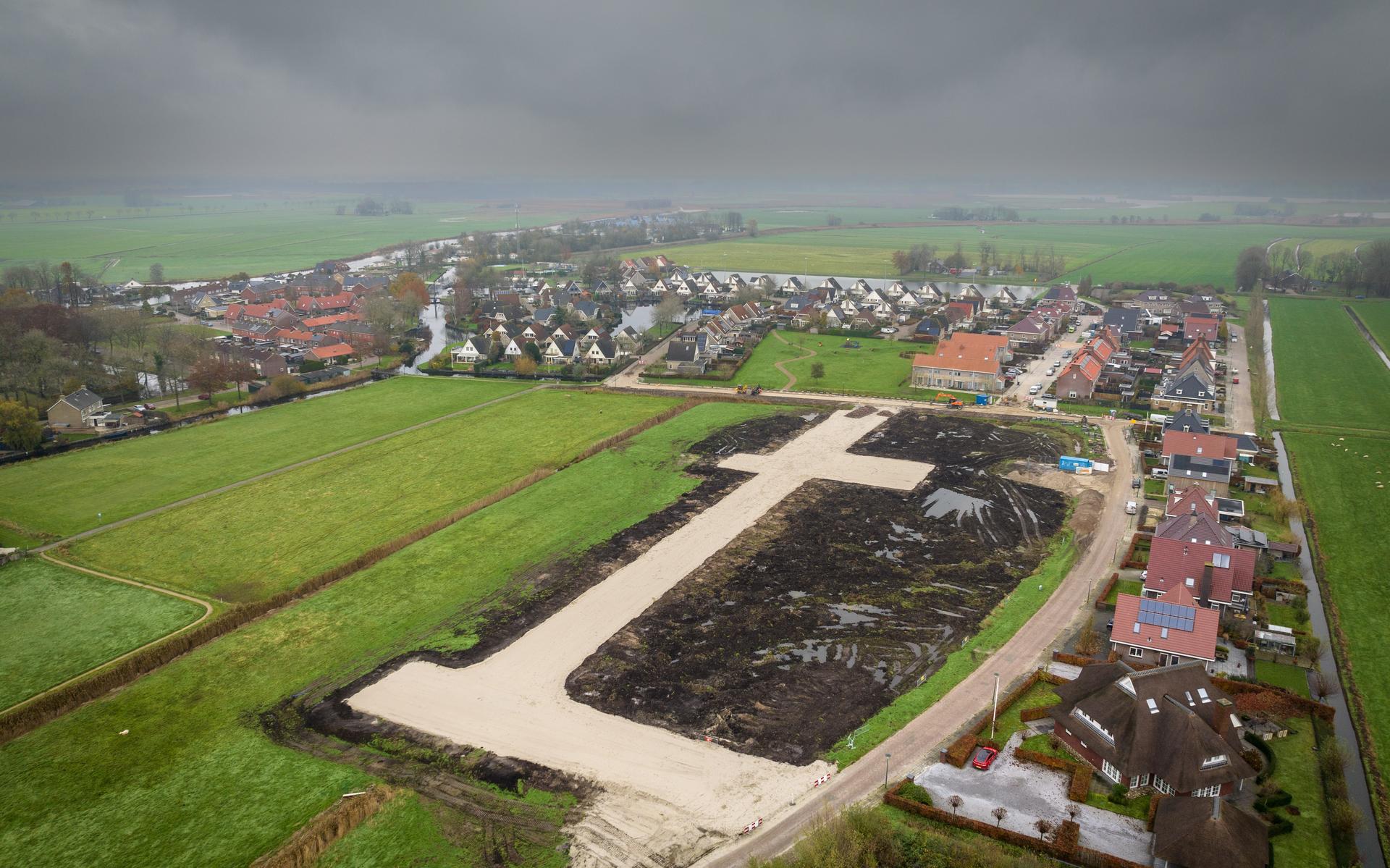 De contouren van de nieuwe wijk worden zichtbaar.