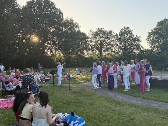 Mooi concert op een zwoele zomeravond in de Groene Long