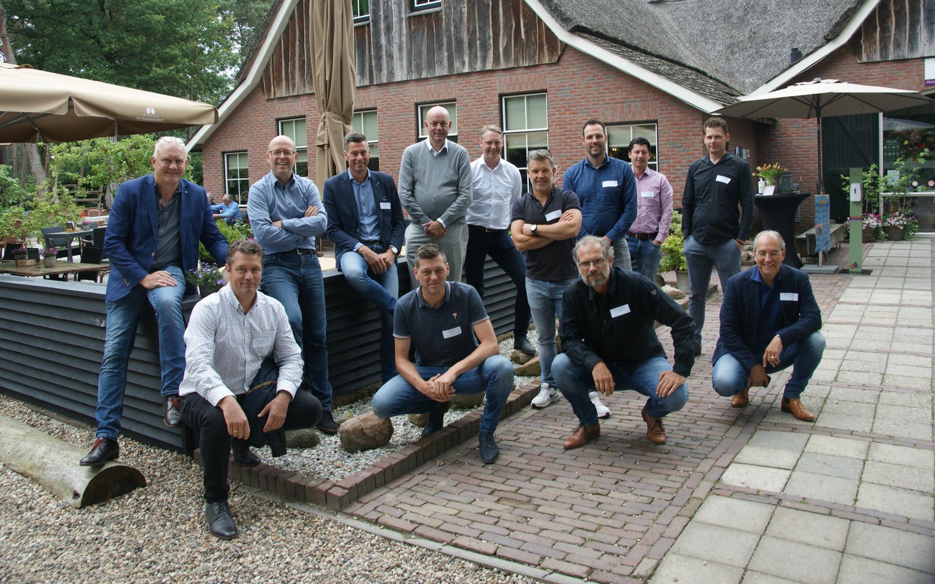 De ondernemers die het RTC in Hardenberg bezochten.
