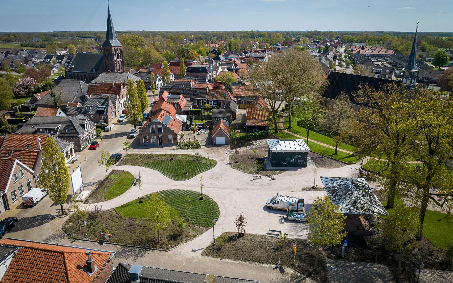 Het vernieuwde Marktplein.