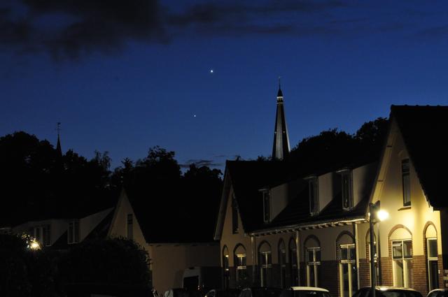 Venus en Jupiter dicht bij elkaar te zien in Steenwijk